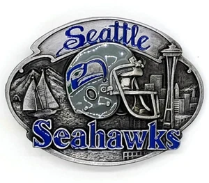 Hebilla de cinturón vintage de los Seattle Seahawks - Imagen 1 de 8