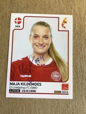 Maja Kildemoes,  Denmark 🇩🇰 Panini Women’s Euro 2017 hand signed