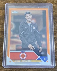 Justin Edwards 2023 Topps Chrome McDonald’s All American Orange Refractor /25 #5 - Bild 1 von 2