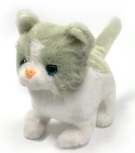 Gray/White Cat Lifelike Stuffed Animal Toy - Picture 1 of 1
