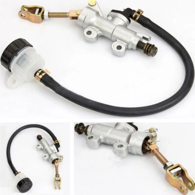 Bomba de freno hidráulica trasera ajustable cilindro de aceite metal accesorios moto Foto 1 de 4