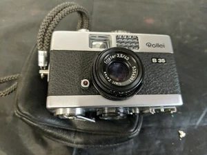 Rollei 35 B 35mm Compact Camera 3.5/40 Carl Zeiss Lens Working - Picture 1 of 12