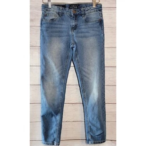 Lucky Brand Jeans Size 10 Youth Girls Zoe Skinny Low Rise Medium Wash Blue Denim - Picture 1 of 24