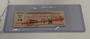 THE JOHNNY CASH SHOW 1975 KONZERTKARTE Frankfurt Ephemera DEUTSCHLAND - Bild 1 von 7