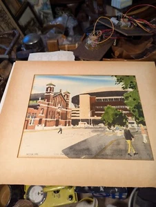 Original Wilson grau, INDIANA, Aquarell, Stadtmarkt, Marktplatzbereich - Bild 1 von 9