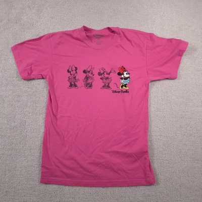 Camisa Disney Minnie Mouse Mujer Mediana Florida Dibujos Animados Camiseta Bordada Gráfico Foto 1 de 4