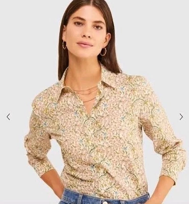 Sportscraft womens Empress Liberty floral shirt size 10 - 12 cotton long sleeve  - image 1 of 4