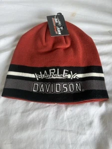 Harley-Davidson Knit Beanie Rust Color One Size Fits Most NEW - Picture 1 of 3