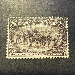US Scott# 289 8c Trans Mississippi Issue Used - Imagen 1 de 2
