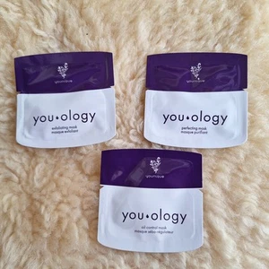 3 New Younique YOU·OLOGY Exfoliating OiL Control Perfecting mask Sample Travel - Picture 1 of 6