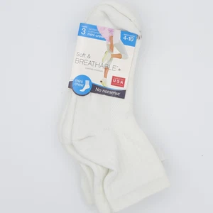 No Nonsense weiche & atmungsaktive gepolsterte Damen Mini Crew Socken 3 Paar Größe 4-10 - Bild 1 von 2