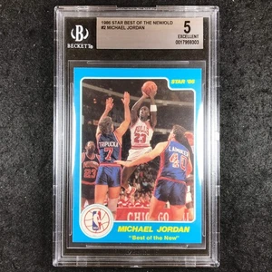 1986 Star MICHAEL JORDAN Best of the New/Old #2 BGS 5 (303) - Picture 1 of 1