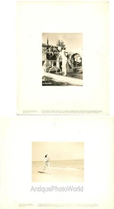 Olivia de Havilland jumping into pool and on beach 2 antique movie star photo - Picture 1 of 1