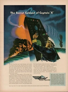 1944 WW II Era Navy Bendix Aviation Corporation 1940s Vintage Print Ad Radio - Picture 1 of 7