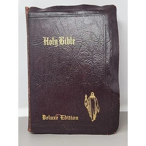 Vintage neue katholische Version Deluxe Edition Heilige Bibel indiziert 1950 - Bild 1 von 20