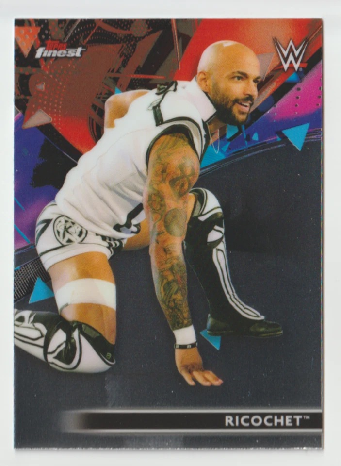 2021 Topps Finest WWE Wrestling #33 Ricochet - Image 1 of 2