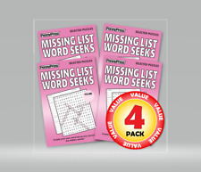 Penny Press Missing List Word Seeks 4-Pack