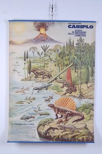 Poster illustrato didattico Cariplo Manifesto vintage Conquista della terra  - Imagen 1 de 5