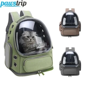 Transparenter Katzentrage Outdoor Reiserucksack für Katzen Atmungsaktiv Haustier Tasche - Bild 1 von 12