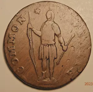 1788 MASSACHUSETTS CENT SCHÖNE TYP MÜNZE S-793 - Bild 1 von 2