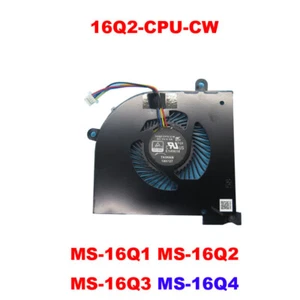 4PIN wentylator procesora do MSI GS65 P65 GS65VR 16Q2-CPU-CW MS-16Q1 MS-16Q2 MS-16Q3 MS-16Q4 - Zdjęcie 1 z 4