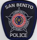 Texas TX San Benito Police Patch