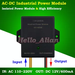 Convertitore AC-DC Buck Volt 110V 220V a DC 12V 600mA modulo alimentatore isolato - Foto 1 di 7
