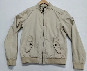 Chaqueta Tommy Hilfiger De Colección Para Hombre L Beige Y2K Bomber Preppy Informal Sensación Suave - Imagen 1 de 15