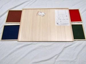 Wooden Lazy Susan Jigsaw Puzzle Board with Protective Cover – Up to 28.5"x21" - Picture 1 of 5