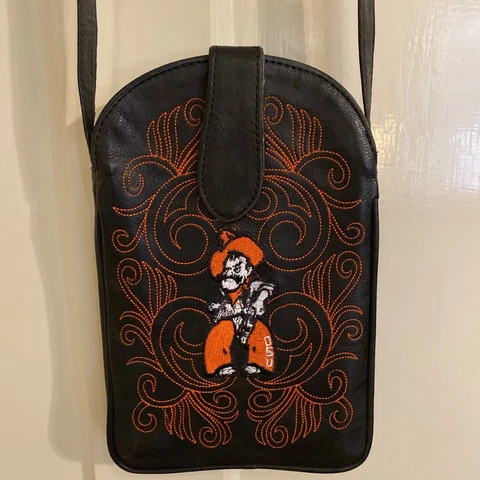 OSU GameDay Crossbody Bag Leather Purse Oklahoma State University Cowboys Cover