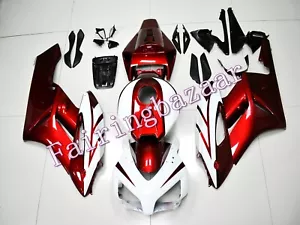 Fit for 2004 2005 CBR1000RR Candy Red White ABS Injection Bodywork Fairing Kit - Picture 1 of 6