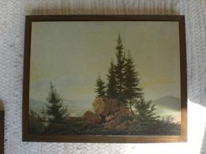 Gemälde von Caspar David Friedrich/Reproduktion aufgeblockt mit Holzrahmen - Bild 1 von 1