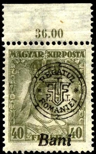 Romanian Hungary 1919 Oradea ZITA 40 B, IInd. Ed. MNH, OG GENUINE x - Picture 1 of 1