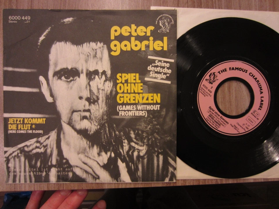 PETER GABRIEL 7'' Germany CHARISMA 45rpm GAMES WITHOUT FRONTIERS vinyl N.M. - Image 1 of 4