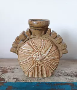 1970s Bernard Rooke brutalist vase. Initialed - Picture 1 of 7