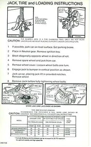 1966-67 BARRACUDA JACK INSTRUCTION DECAL - Imagen 1 de 1
