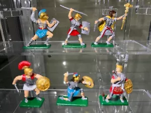Crescent (Cresent) Romans Foot Complete set of 6ea - w/Rare Gladiator - Plastic - Picture 1 of 2