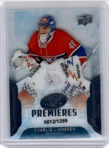 2016-17 Upper Deck ICE Charlie Lindgren RC 0012/1299 Montreal Canadiens #119 - Picture 1 of 2