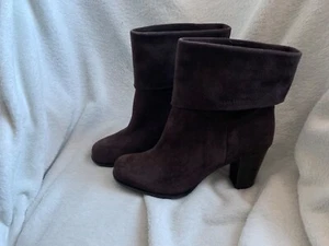 Marc O‘ Polo tolle LEDER-Stiefeletten Stulpenstiefel Gr. 41 dunkelbraun WIE NEU - Picture 1 of 8