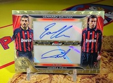 2022-23 Topps Finest ac milan Gattuso / Pirlo SUPERFRACTOR  auto Da-gp TRUE 1/1