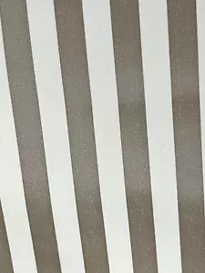 WallPaper C&A Wallcoverings Pewter/Beige Striped Prepasted Scrubbable Strippable - Picture 1 of 11