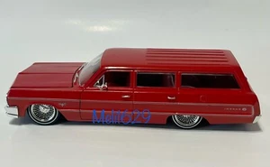 Jada 1/24 Street Low 1964 Chevrolet Impala Station Wagon (Red) - Picture 1 of 12