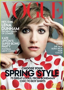 Vogue Magazine February 2014 Issue Lena Dunham Cover - Imagen 1 de 1