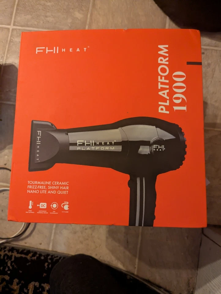 FHI Platform Nano Lite Pro 1900 Turbo Tourmaline Ceramic Hair Dryer Black - Image 1 of 4