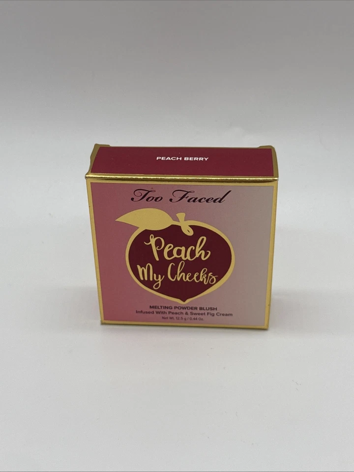 Too Faced Peach My Cheeks Melting Powder Blush in PEACH BERRY 0.44oz BNIB (C4) - Image 1 of 1