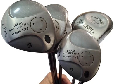 Callaway Big Bertha Wood Set Driver 3, 5, 7, 9 Woods Hawk Eye UL Graphite Light - Image 1 of 4