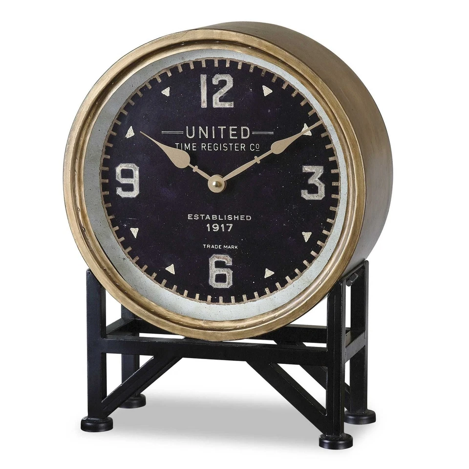 Uttermost - Table Clock - Clocks - Shyam  - 16 inch Table Clock - Image 1 of 4