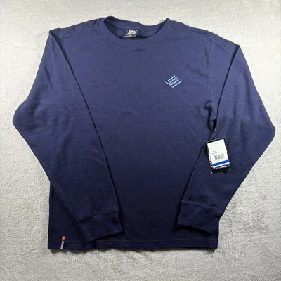 Camisa Enyce De Colección Para Hombre XL Azul Tejido Waffle Térmica Nueva Con Etiquetas Hip Hop Y2K Nueva Con Etiquetas #804 Foto 1 de 4