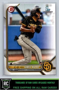 2022 Bowman Prospects James Wood #BP-108 San Diego Padres - Picture 1 of 2