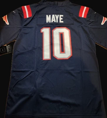 Jersey adulto New England Patriots #10 Drake Maye talla S-3XL cosido nuevo con etiquetas Foto 1 de 2